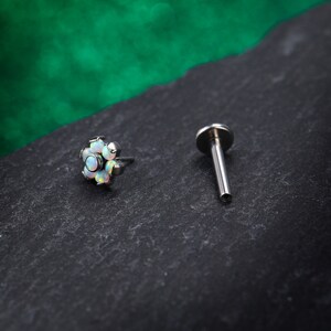 G23 Solid Titanium Helix Studs, 16G Threadless Push-in Labret Stud ...