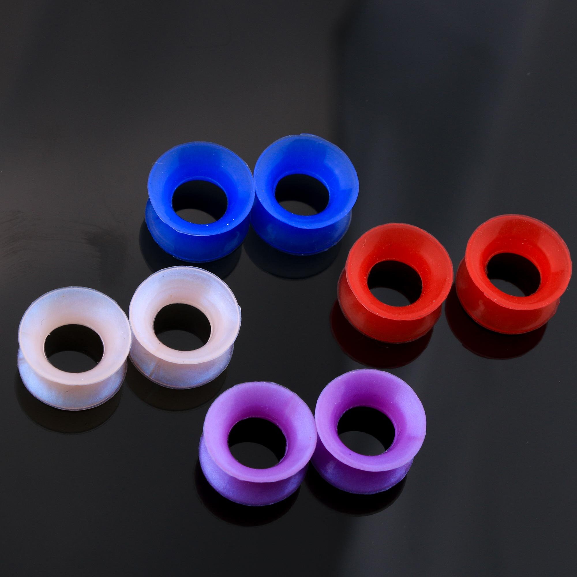 Silicone Tunnels Silicone Ear Gauges 0g 6g Gauge 7/16 2g Etsy
