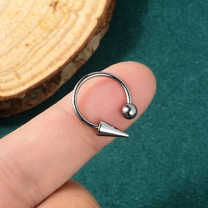 16G Titanium Horseshoe Septum Ring/Horseshoe Ring/Septum/Helix Earring/Septum Jewelry/Tragus Jewelry/Nose/Tragus Hoop/Conch Piercing/1 PCS