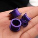 Pairs Purple Ear Gauges and Tunnels/Screw Matte Ear Tunnel /Steel Ear Plugs/Plug Earrings/Tunnel Earrings/Ear Gauges Men/00 gauges Stretcher 