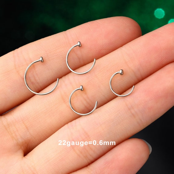 22g titanium on sale nose hoop
