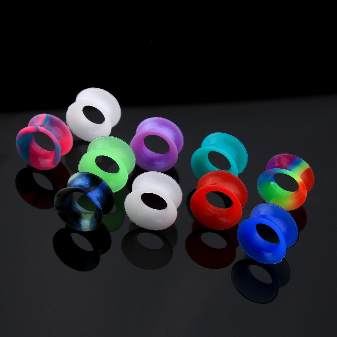 Silicone Tunnels Silicone Ear Gauges 0g 6g Gauge 7/16 2g Etsy