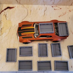 Luggage Rack 10 items 3d printed. 1/64 scale. Car not for sale.