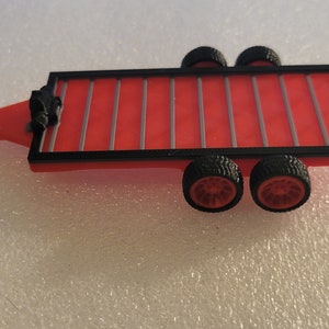 Detailed Car Hauler and Hitch for 1/64 scale. 3d printed. 1 item all together car not included.