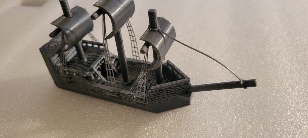 3d Printed Pirate Ship About 136 X 40 X 79 Mm. - Etsy