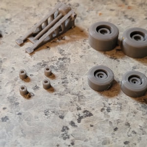 Complete Car lift kit for 1/64 scale.3d printed. 1 item pack. Car not included.