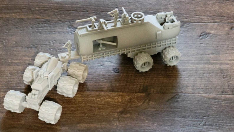 War Rig Rims BIG HUGE WAR Rig and Tanker 3d Printed. Wheels Do Roll Comes With ...