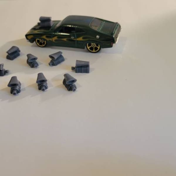 Engine Blowers 8 items 3d printed. 1/64 scale. Car not for sale.