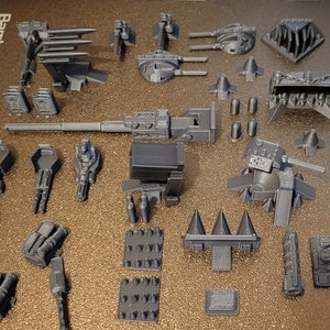 Sample Weapon Pack 4. For 1/64 scale cars 32 items