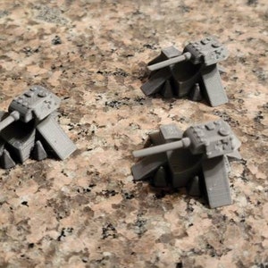 Road Block Defense System for 1/64 scale, 3d printed. 3 items all together, car not included.