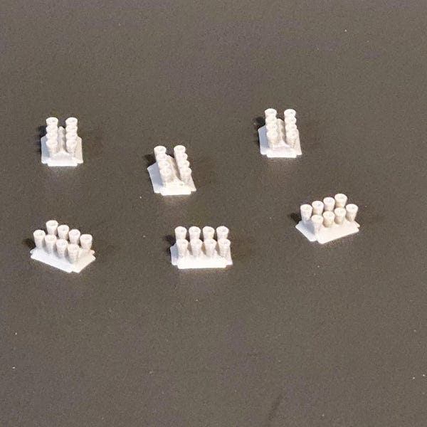 Screamer Hood Pipes 8 items 3d printed. 1/64 scale. Car not for sale.