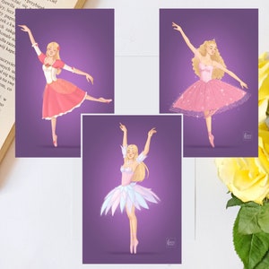 Ballerinas (Swan Lake, the Nutcracker, Twelve Dancing Princesses) | Art Print