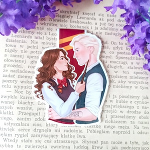 Poppy & Hawke (from Blood and Ash) | Magnetic Handmade Bookmark ...