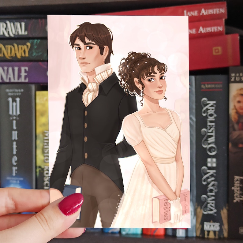 Elizabeth Lizzy Bennet & Mr Darcy Pride and Prejudice Art - Etsy