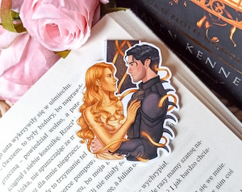 Auren & Rip (book inspired by the plated prisoner)| Magnetic bookmark | Fantasy Couple Bookshelf Decor | Booklover Gift Idea | Book Accessories