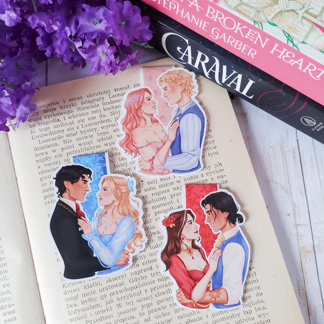 Evangeline X Jacks, Scarlett X Julian, Donatella X Legend caraval, OUABH Bookmark