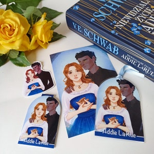 Addie LaRue (La vita invisibile di Addie LaRue) | ArtPrint, segnalibro in carta e magnetico, adesivo