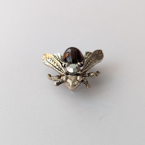 Vintage fly brooch pin. Signed St Tropez. French … - image 10