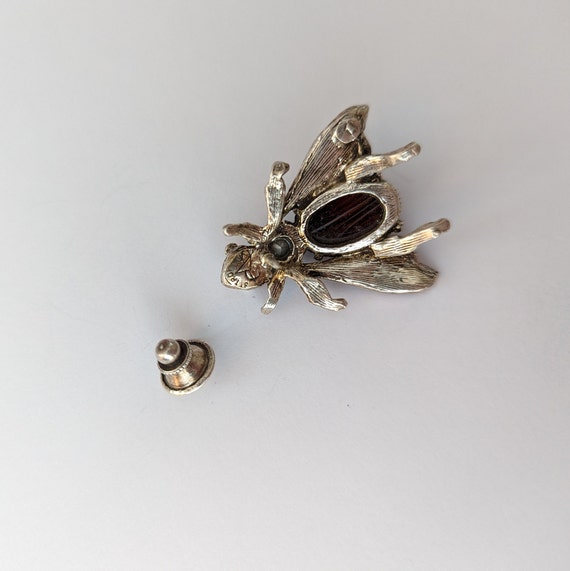 Vintage fly brooch pin. Signed St Tropez. French … - image 7