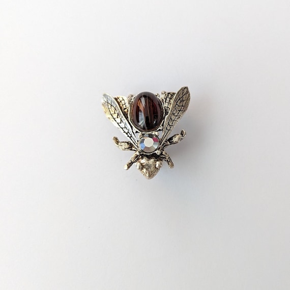 Vintage fly brooch pin. Signed St Tropez. French … - image 1