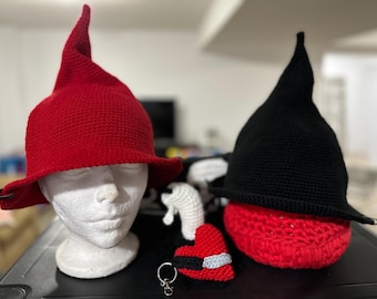 Krumm Hexenhut Häkelanleitung, handgemacht, Halloween, Herbst, Spaß