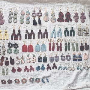 RÜCKVERKAUF: Einzigartige Polymer Clay Ohrringe - 55 Styles zu günstigen Preisen