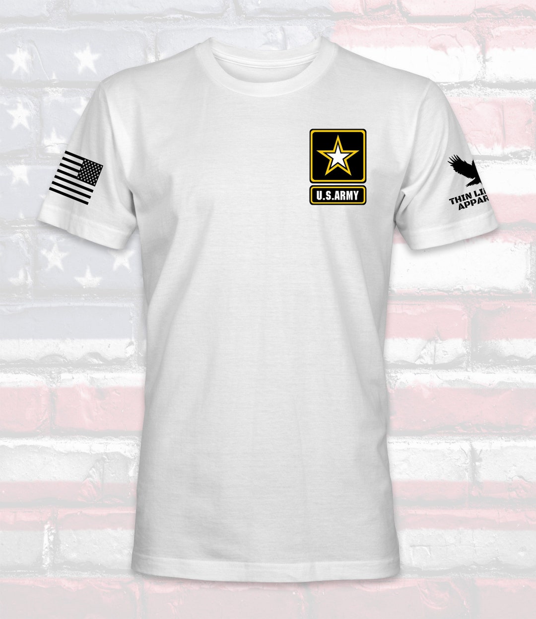 thumbnail image 2 of Officially Licensed US Army Logo T-Shirt – Unisex Crewneck, 100% Cotton, Sizes S-5X 2 of 3