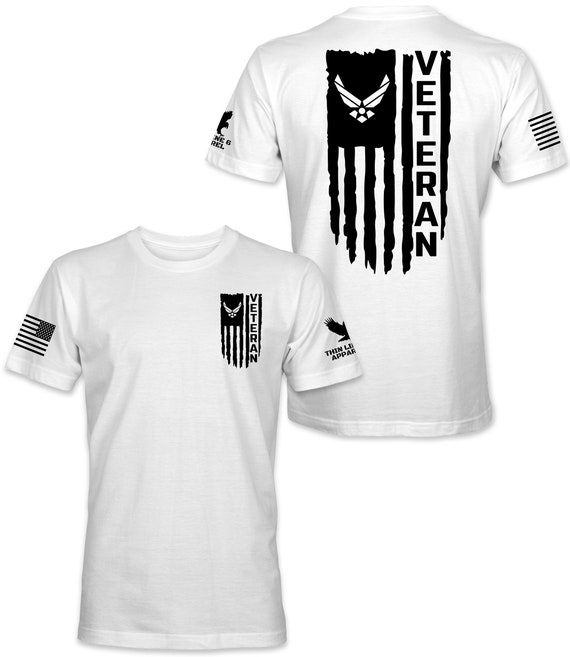 Us Air Force Retired - Distressed American Flag Tee Us Air Force Retired - Distressed American Flag Tee