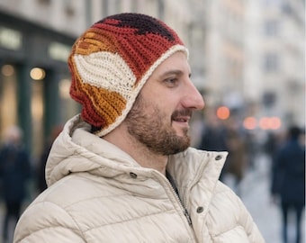 Crochet Wave Brioche Beanie Pattern | Easy Textured Hat (PDF Pattern)