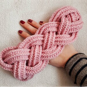 Crochet Pattern in English/ Crochet Easy Cable Headband/ Earwarmer Written Pattern/Crochet With GG / Instant PDF Download