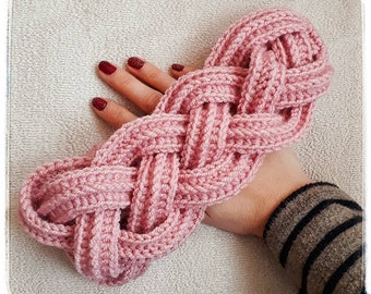 Crochet Pattern / Crochet Easy Cable Headband/ Earwarmer Written Pattern/Crochet With GG / Instant PDF Download
