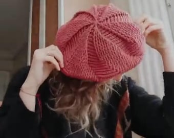 Crochet 3D Windrose Beret Pattern (PDF Download)