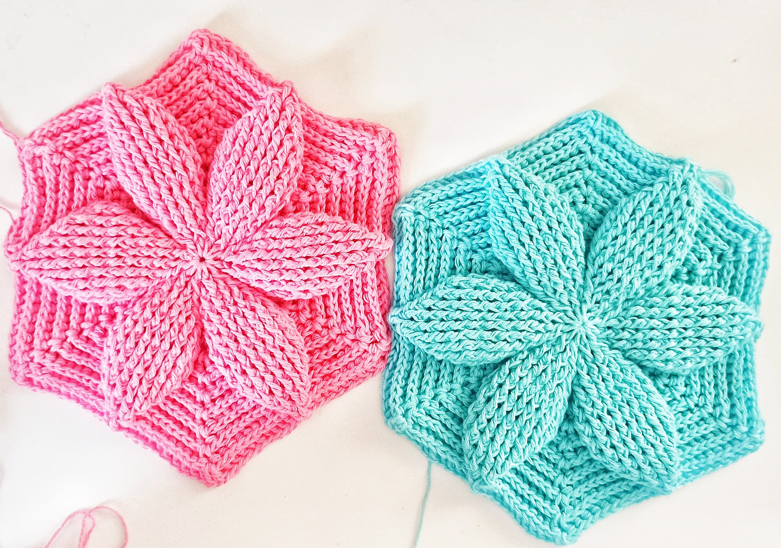 Crochet Pattern / Crochet Hexagon 3D Leaf Motif Written Pattern