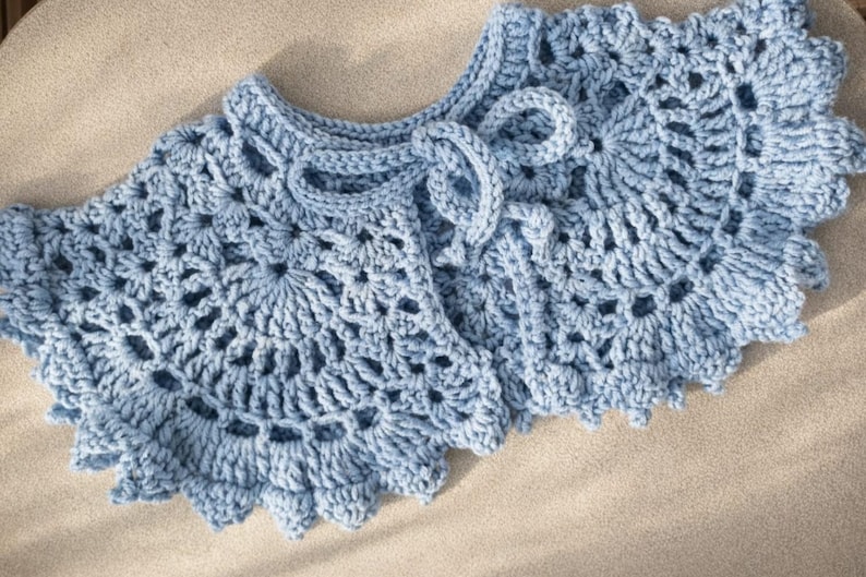 Crochet Lace Collar | Elegant Detachable Collar (PDF Pattern, US Terms) image 7