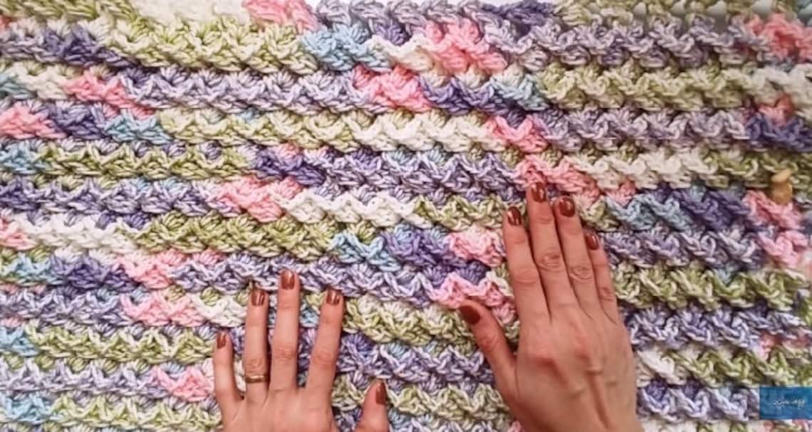 Crochet 1 Row Repeat 3d Baby Blanket Written Patternc vrogue.co