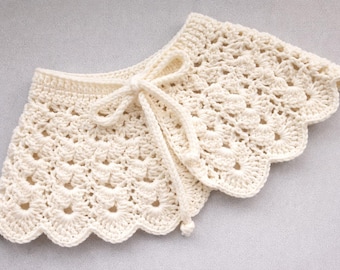 Crochet Shell Stitch Collar Pattern | Beginner Friendly PDF