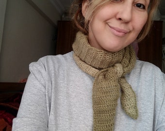 Beginner Crochet Mini Scarf Pattern (PDF Download)