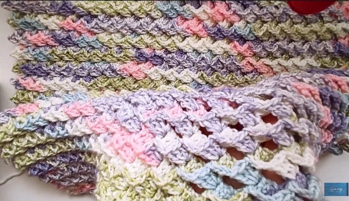 Crochet Easy Beginner 3D Baby Blanket Written Pattern/crochet Etsy