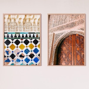 Alhambra Granada Photos, Set of 2, Spain Downloadable Print | Photography Wall Art | Printable Teen Art Prints | Digital Download