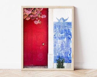 Portugal Door Photo Print | Downloadable Photography Wall Art | Printable Teen Art Prints | Digital Download