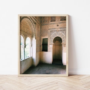 Alhambra Granada Interior, Spain Downloadable Print | Photography Wall Art | Printable Teen Art Prints | Digital Download