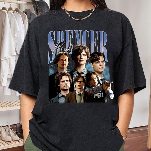 Limited Spencer Reid Vintage T-Shirt, Graphic Unisex T-shirt, Retro 90's Fans Homage T-shirt, Gift For Women and Men