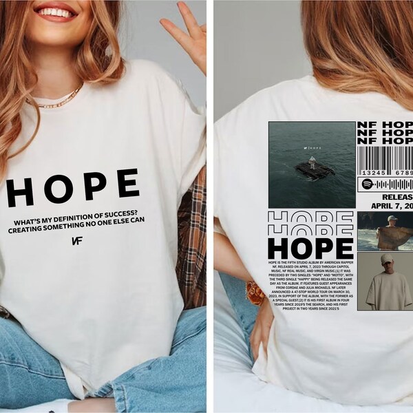 Vintage Hope Tour 2023 Merch, NF Hope Tour Shirt, NF Hope Tour 2023 Shirt, Rapper NF Fan Shirt, nf unique logo design Unisex Hoodie