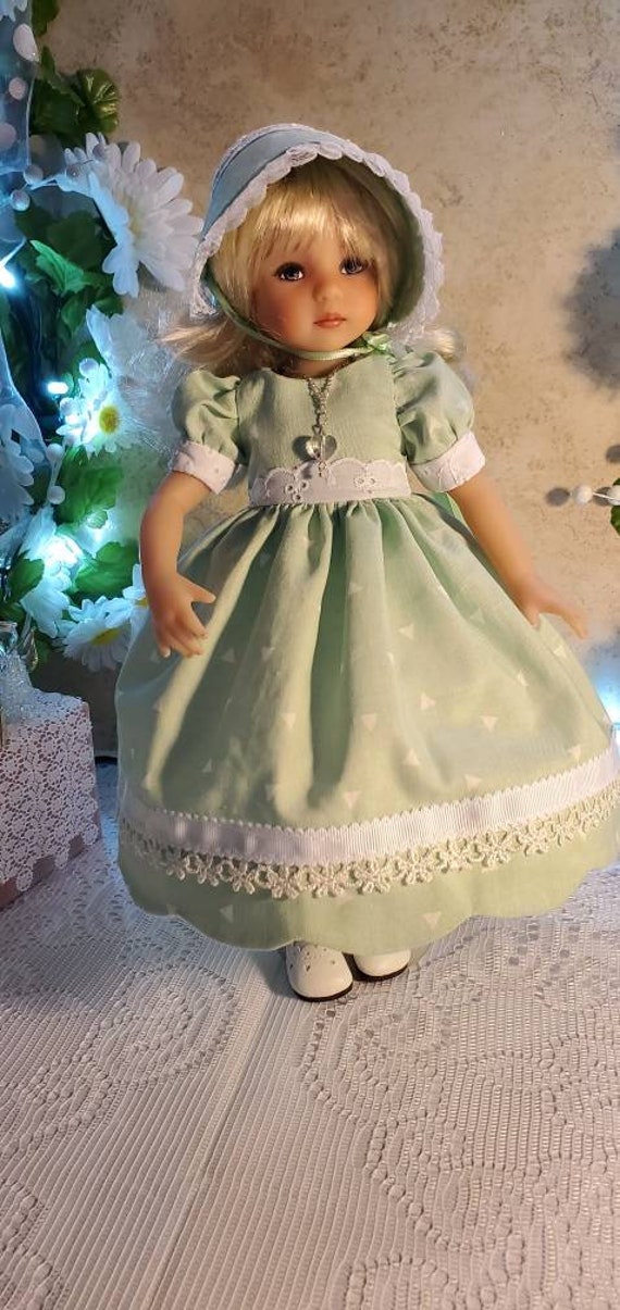 OOAK Mint Green Dress and Hat Fits 