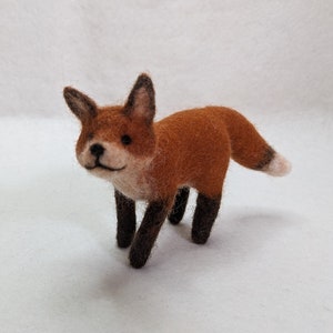 Fox. Wet felted.