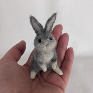 Hare. Wet felted.