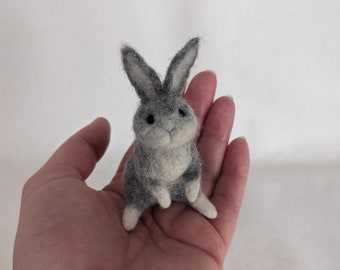 Hare. Wet felted.