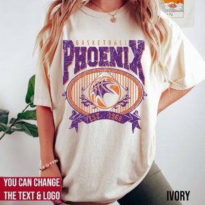 Comfort Colors Phoenix Basketball Shirt, Phoenix Basketball Sweatshirt, Vintage Style Phoenix Basketball shirt, Phoenix Basketball fan Gift