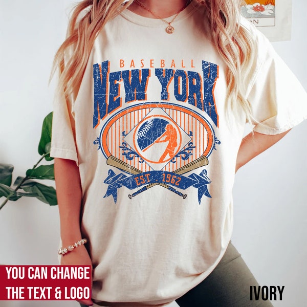 Comfort Colors New York Baseball shirt, New York Baseball Sweatshirt, Vintage Style New York Baseball shirt, New York Baseball Gift