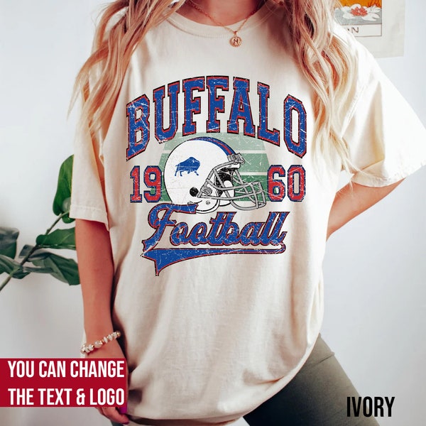 Comfort Colors Buffalo Football Shirt, Buffalo Football Sweatshirt, Vintage Style Buffalo Football shirt, Buffalo sweater, Sunday Football